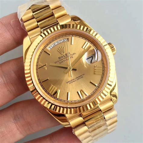 fake rolex day date gold|best rolex day date homage.